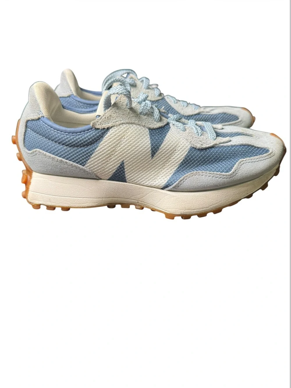 New Balance 327 MS327MQ Sneakers Blue White Gum Sole Women’s 6.5 / Men’s 5